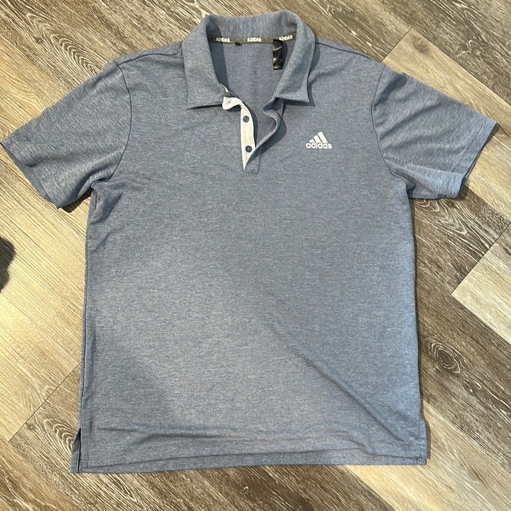 Light purple adidas golf polo